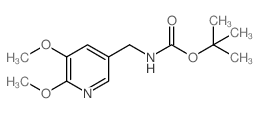 叔丁基(5,6-二甲氧基吡啶-3-基)氨基甲酸甲酯结构式