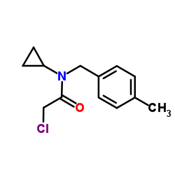 2-Chloro-N-cyclopropyl-N-(4-methylbenzyl)acetamide Structure