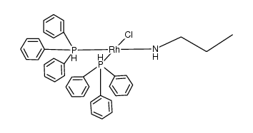 cis-Rh(PPh3)2(n-PrNH2)Cl结构式