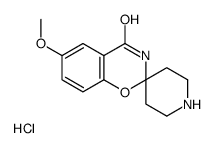 6-Methoxyspiro[1,3-benzoxazine-2,4'-piperidin]-4(3H)-one hydrochl oride (1:1)结构式