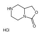 (R)-六氢-噁唑并[3,4-A]吡嗪-3-酮盐酸盐结构式