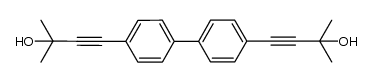 4,4'-bis(3-hydroxy-3-methyl-1-butyn-1-yl)biphenyl Structure