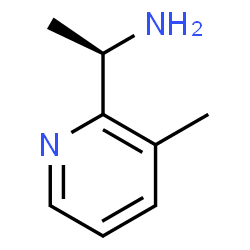 (R)-1-(3-甲基吡啶-2-基)乙胺结构式