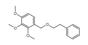 1,2,3-trimethoxy-4-(phenethoxymethyl)benzene结构式