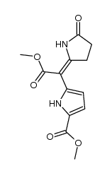 methyl 5-(2-methoxy-2-oxo-1-(5-oxopyrrolidin-2-ylidene)ethyl)-1H-pyrrole-2-carboxylate Structure