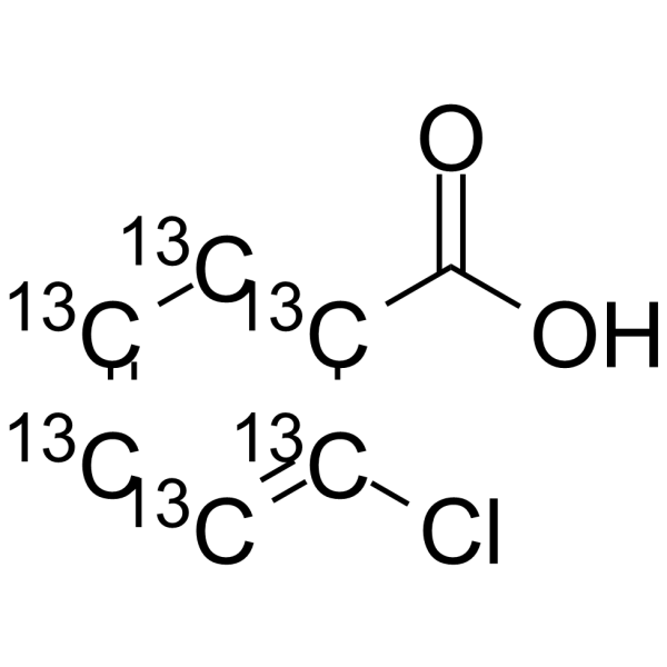 2-Chlorobenzoic acid-13C6 Structure