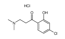 1-(4-chloro-2-hydroxyphenyl)-3-(dimethylamino)propan-1-one hydrochloride结构式