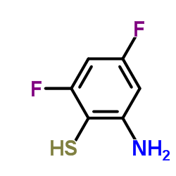 2-氨基-4,6-二氟苯硫酚结构式