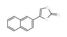 4-(2-萘)-1,3-二硫醇-2-硫酮结构式