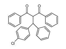 2-((4-chlorophenyl)(phenyl)methyl)-1,3-diphenylpropane-1,3-dione Structure