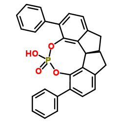 (11aR)-10,11,12,13-Tetrahydro-5-hydroxy-3,7-diphenyl-diindeno[7,1-de:1',7'-fg][1,3,2]dioxaphosphocin-5-oxide Structure