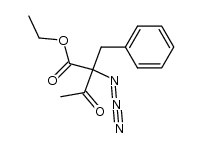 ethyl 2-azido-2-benzyl-3-oxobutanoate Structure