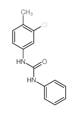 1-(3-chloro-4-methyl-phenyl)-3-phenyl-urea结构式