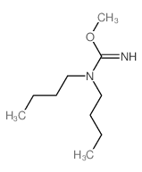 Carbamimidic acid,N,N-dibutyl-, methyl ester Structure