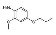 4-propylthio-2-anisidine结构式