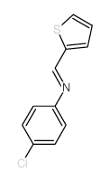 Benzenamine,4-chloro-N-(2-thienylmethylene)-结构式