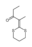 2-(1,3-dithian-2-ylidene)pentan-3-one Structure