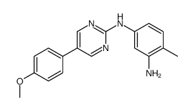 1-N-[5-(4-methoxyphenyl)pyrimidin-2-yl]-4-methylbenzene-1,3-diamine结构式