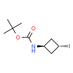 3-碘代环丁基氨基甲酸反丁酯结构式