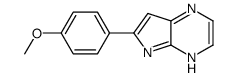 6-(4-methoxyphenyl)-5H-pyrrolo[2,3-b]pyrazine结构式