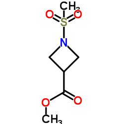 Methyl 1-(methylsulfonyl)-3-azetidinecarboxylate结构式