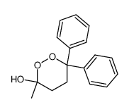 3-methyl-6,6-diphenyl-1,2-dioxan-3-ol Structure
