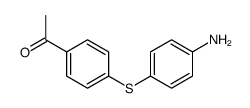 1-[4-(4-aminophenyl)sulfanylphenyl]ethanone Structure