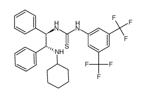 (S)-1-(3,5-双三氟甲基苯基)-3-(1-苯乙基)硫脲结构式