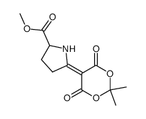 isopropylidene (5-methoxycarbonyl-2-pyrrolidinylidene)malonate结构式