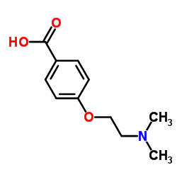 Benzoicacid,4-[2-(dimethylamino)ethoxy]- Structure