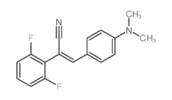Benzeneacetonitrile, a-[[4-(dimethylamino)phenyl]methylene]-2,6-difluoro- Structure