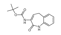 tert-butyl (2-oxo-2,5-dihydro-1H-benzo[b]azepin-3-yl)carbamate结构式
