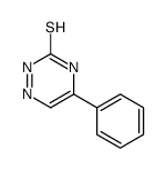 5-Phenyl-as-triazine-3-thiol Structure