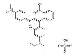 4-(2-羧基苯基)-7-二乙氨基-2-(4-二甲基氨基苯基)全氯化酰铬结构式