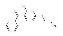 (2-羟基-4-(2-羟基乙氧基)苯基)(苯基)甲酮结构式