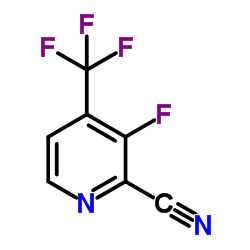 3-Fluoro-4-(trifluoromethyl)-2-pyridinecarbonitrile Structure