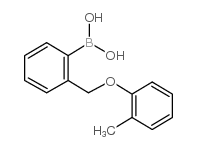 2-[(2-甲苯氧基)甲基]苯硼酸结构式