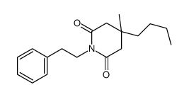 4-butyl-4-methyl-1-(2-phenylethyl)piperidine-2,6-dione结构式