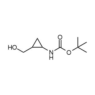 (2-(羟甲基)环丙基)氨基甲酸叔丁酯结构式