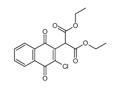 diethyl (3-chloro-1,4-naphthoquinone-2-yl)malonate结构式