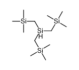 bis(trimethylsilylmethyl)silylmethyl-trimethylsilane Structure