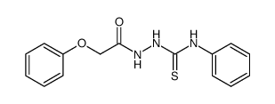 1-phenoxyacetyl-4-phenyl-3-thiosemicarbazide Structure