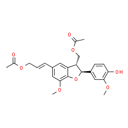 Dimeric coniferyl acetate Structure