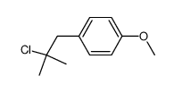 2-Methyl-2-chlor-3-(4-methoxy-phenyl)-propan结构式