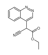 cinnolin-4-yl-cyano-acetic acid ethyl ester Structure