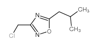 3-(氯甲基)-5-异丁基-1,2,4-噁二唑结构式
