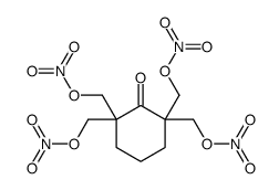 2-Oxo-1,1,3,3-cyclohexanetetramethanol tetranitrate结构式