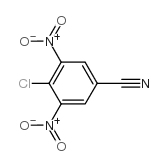 4-氯-3,5-二硝基苯甲腈结构式