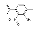 1-(3-amino-4-methyl-2-nitro-phenyl)-ethanone结构式