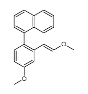 1-(4-methoxy-2-(2-methoxyvinyl)phenyl)naphthalene Structure